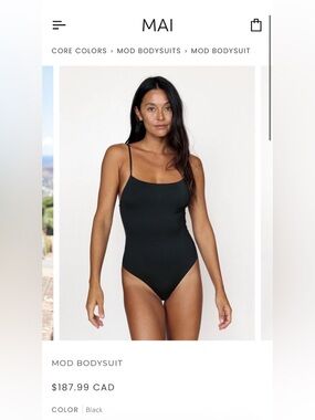 MAI Mod Bodysuit Black M